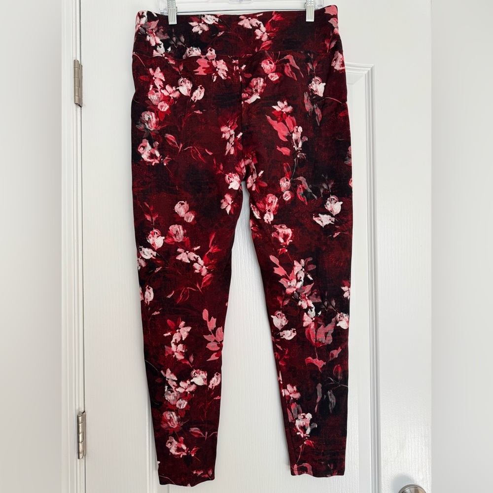 Floral Print Leggings Soft Surroundings XL